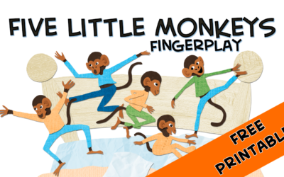 5 Little Monkeys Fingerplay with Puppets