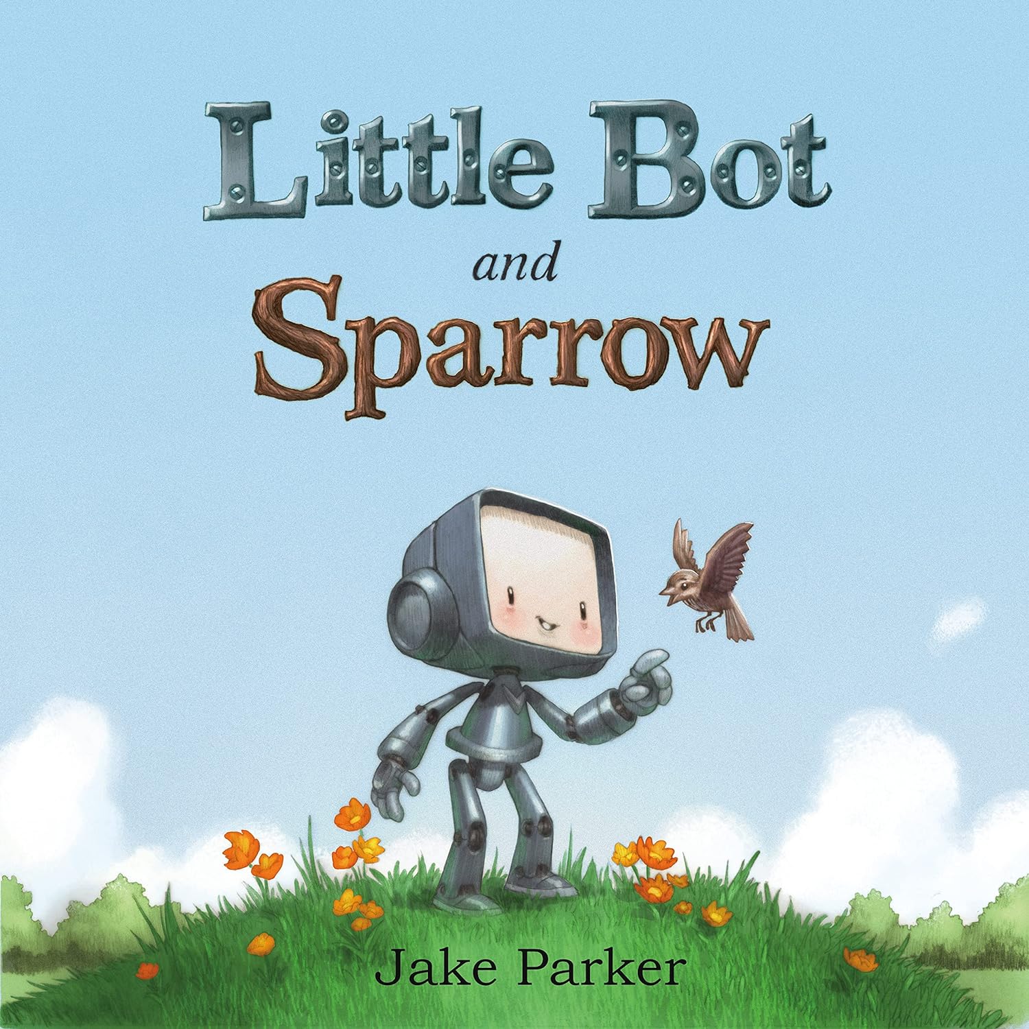 Little Bot and Sparrow by Jake Parker