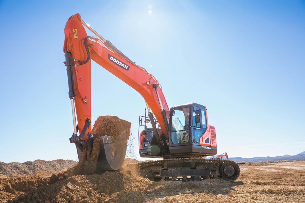 Excavator or Digger truck