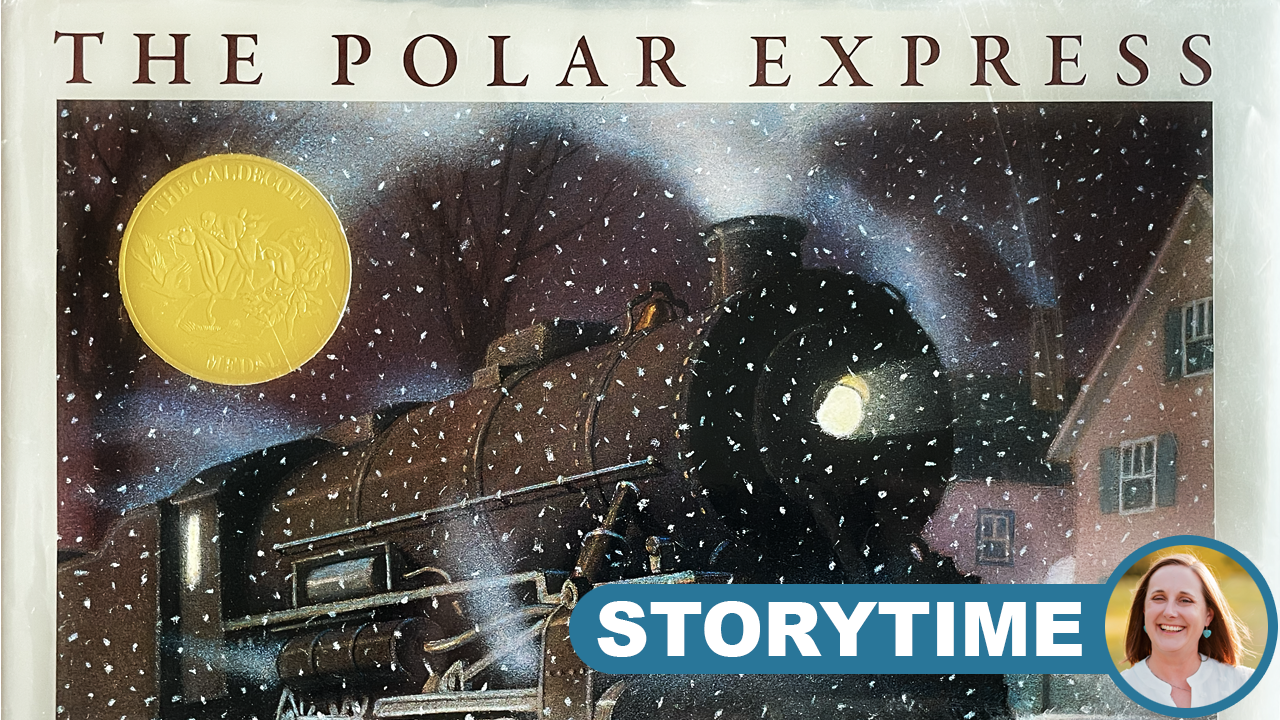 YouTube read-aloud storytime with Charlotte Glaze of The Polar Express by Chris Van Allsburg