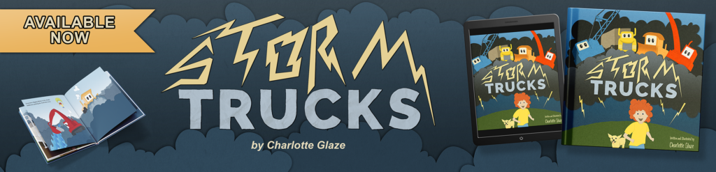 Storm Trucks picture book by Charlotte Glaze available now