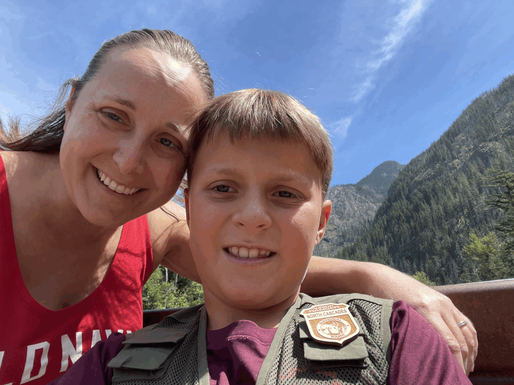 Junior ranger badges are fun to collect on your trips.